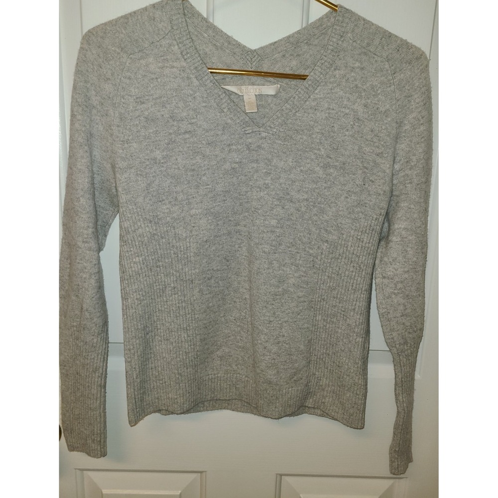 Nordstrom Signature 100% Cashmere Women's Sweater Size XS Ribbed Sleeve & Sides
